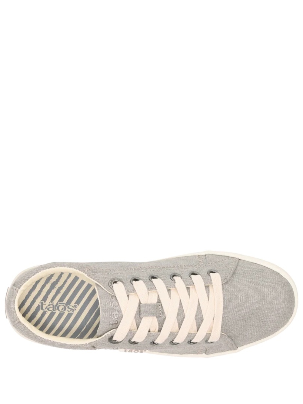 Taos Star Sneaker - Light Grey Canvas Shoe - Picture 8 of 10